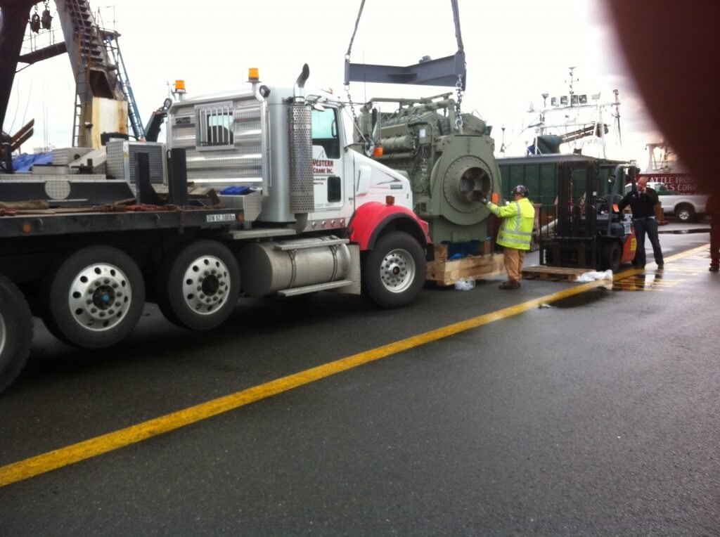 power generator being transported